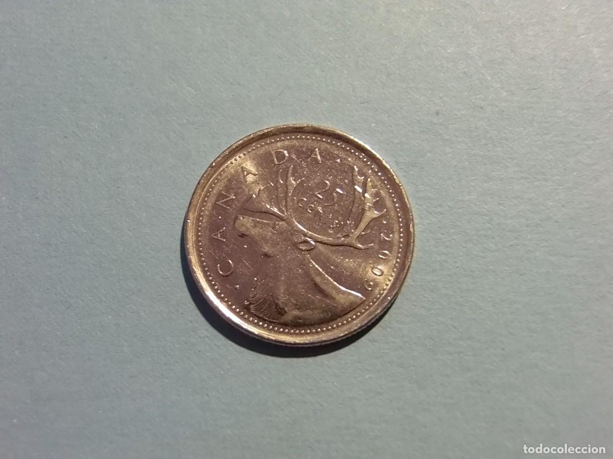 Monedas antiguas de Am&eacute;rica: CANADA 25 CENTIMOS 2009. - Foto 1