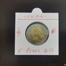 Monedas antiguas de América: CUBA 5 PESOS 2017 S/C (BIMETALICA)