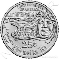 Monedas antiguas de América: USA 25 CENTS 2023 P EDITH KANAKAʻOLE - AMERICAN WOMEN QUARTERS