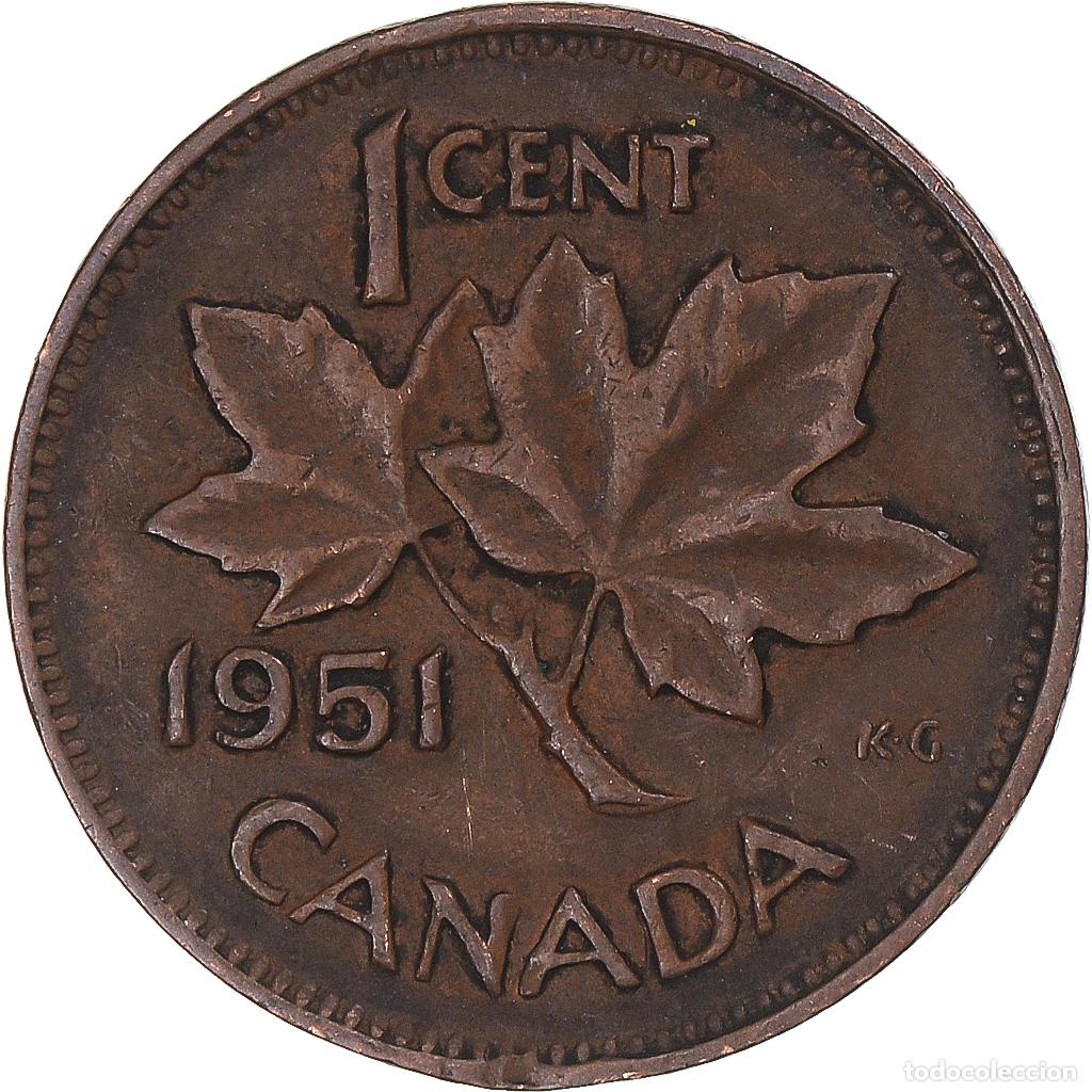 Monedas antiguas de Am&eacute;rica: [#1351441] Moneda, Canad&aacute;, Cent, 1951 - Foto 2