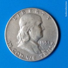 Monedas antiguas de América: E.E.U.U. (USA) 1/2 DOLAR (DOLLAR) PLATA 1951 BENJAMIN FRANKLIN