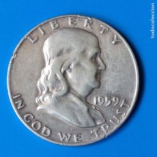 Monedas antiguas de América: E.E.U.U. (USA) 1/2 DOLAR (DOLLAR) PLATA 1959 BENJAMIN FRANKLIN