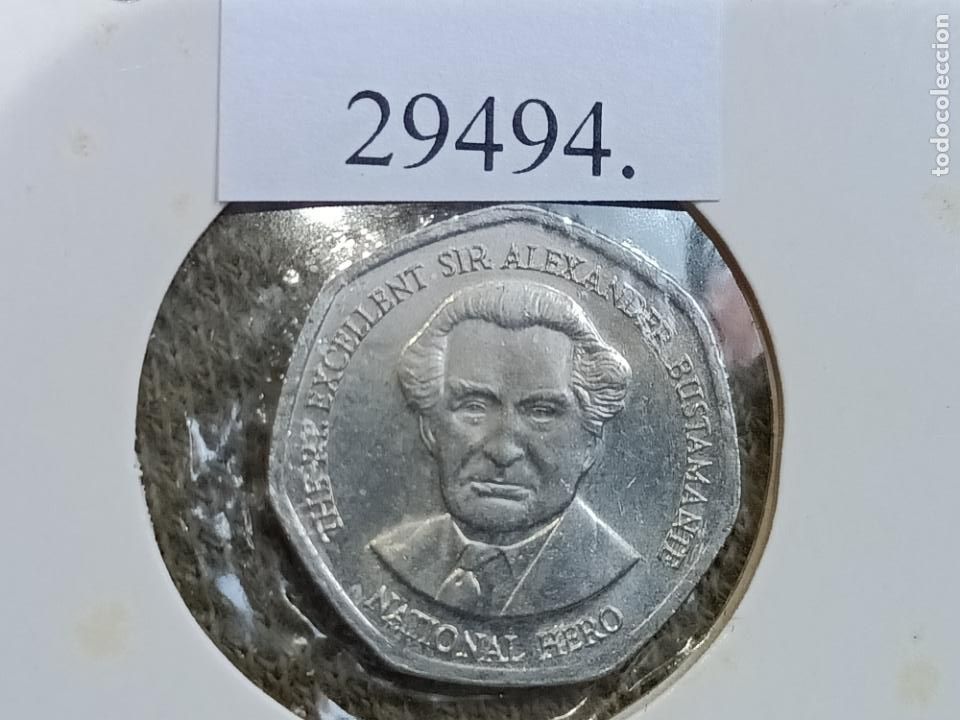 Monedas antiguas de Am&eacute;rica: Jamaica 1 d&oacute;lar 1996 - Foto 1