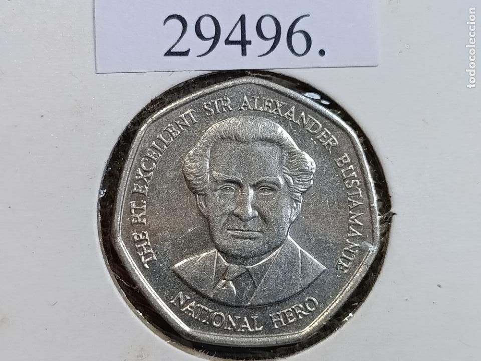 Monedas antiguas de Am&eacute;rica: Jamaica 1 d&oacute;lar 1996 - Foto 1