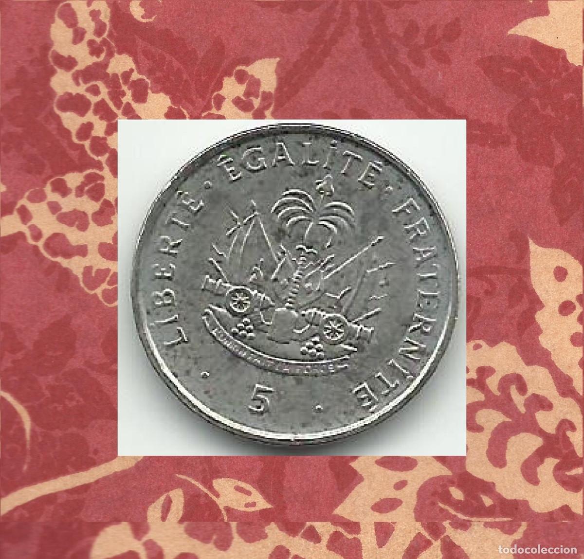 Monedas antiguas de Am&eacute;rica: MONEDAS HAITI MONEDA 5 CENTIMES 1995 - Foto 1