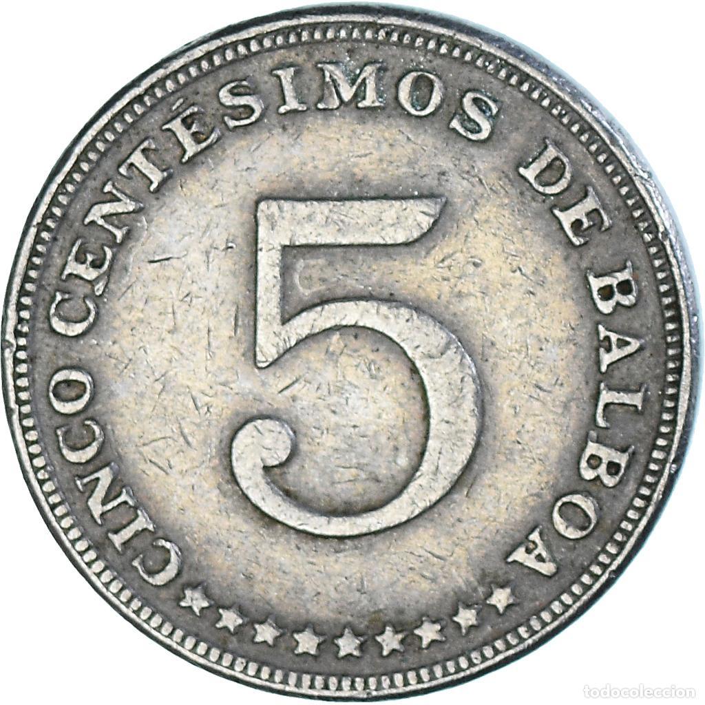 Monedas antiguas de Am&eacute;rica: [#1354591] Moneda, Panam&aacute;, 5 Centesimos, 1968 - Foto 2