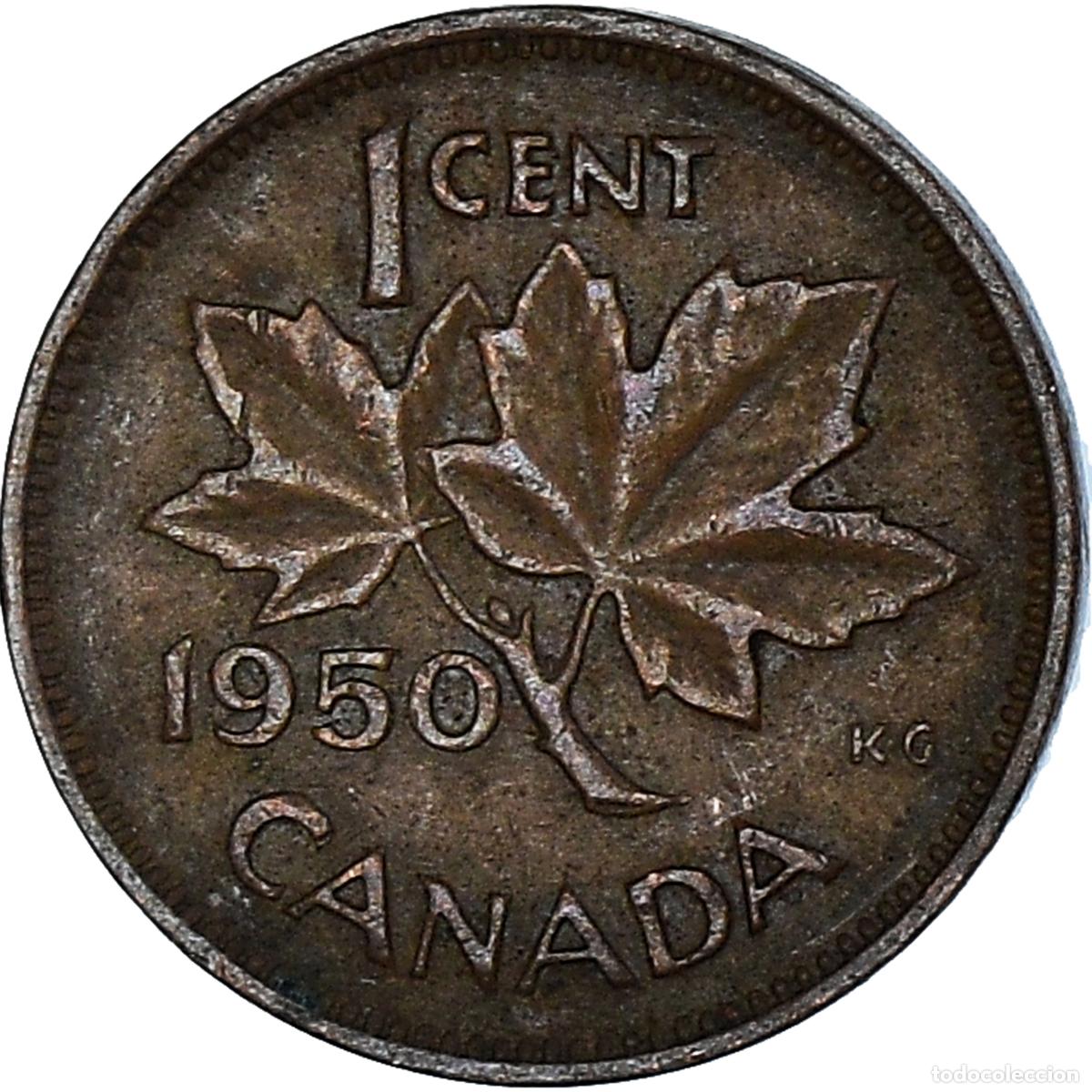 Monedas antiguas de Am&eacute;rica: [#1354460] Moneda, Canad&aacute;, Cent, 1950 - Foto 2