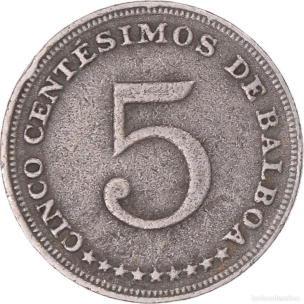 Monedas antiguas de Am&eacute;rica: [#1355102] Moneda, Panam&aacute;, 5 Centesimos, 1966 - Foto 2