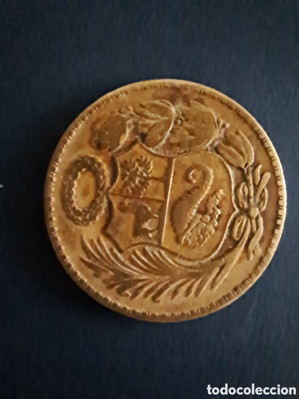 Monedas antiguas de Am&eacute;rica: Per&uacute; moneda de &sup1;/2 Sol de oro 1941 - Foto 2