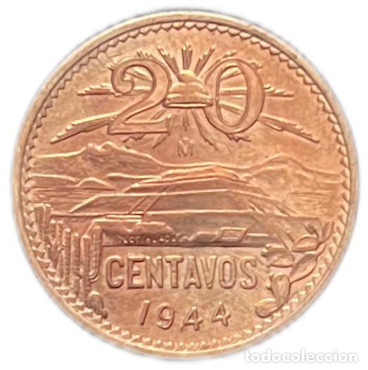 Monedas antiguas de Am&eacute;rica: M&Eacute;XICO. 20 CENTAVOS 1.944 - Foto 1