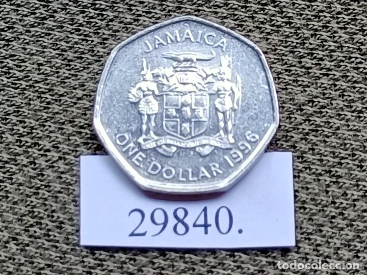 Monedas antiguas de Am&eacute;rica: Jamaica 1 d&oacute;lar 1996 - Foto 2