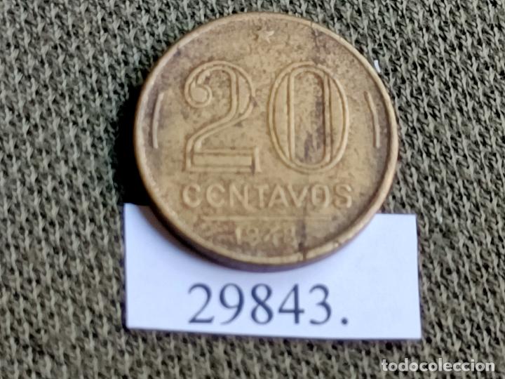 Monedas antiguas de Am&eacute;rica: Brasil 20 centimos 1948, centavos, Barbosa - Foto 2