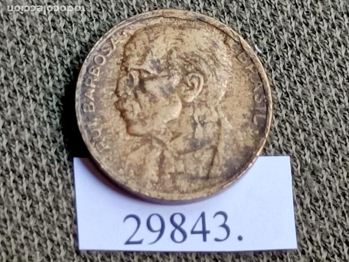 Monedas antiguas de Am&eacute;rica: Brasil 20 centimos 1948, centavos, Barbosa - Foto 1