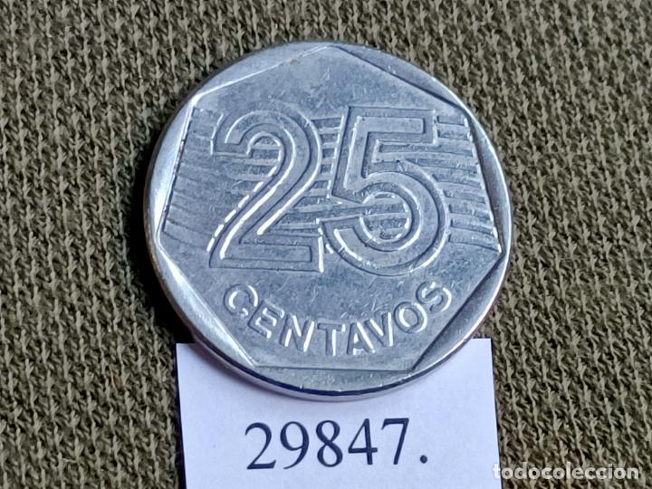 Monedas antiguas de Am&eacute;rica: Brasil 25 centimos 1994, centavos - Foto 2