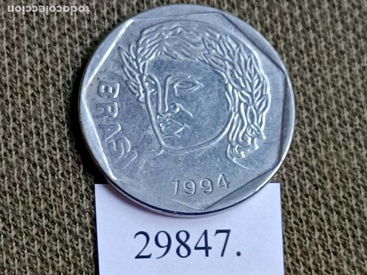 Monedas antiguas de Am&eacute;rica: Brasil 25 centimos 1994, centavos - Foto 1
