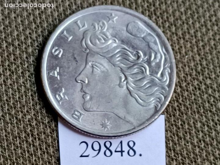 Monedas antiguas de Am&eacute;rica: Brasil 20 centimos 1970, centavos - Foto 1