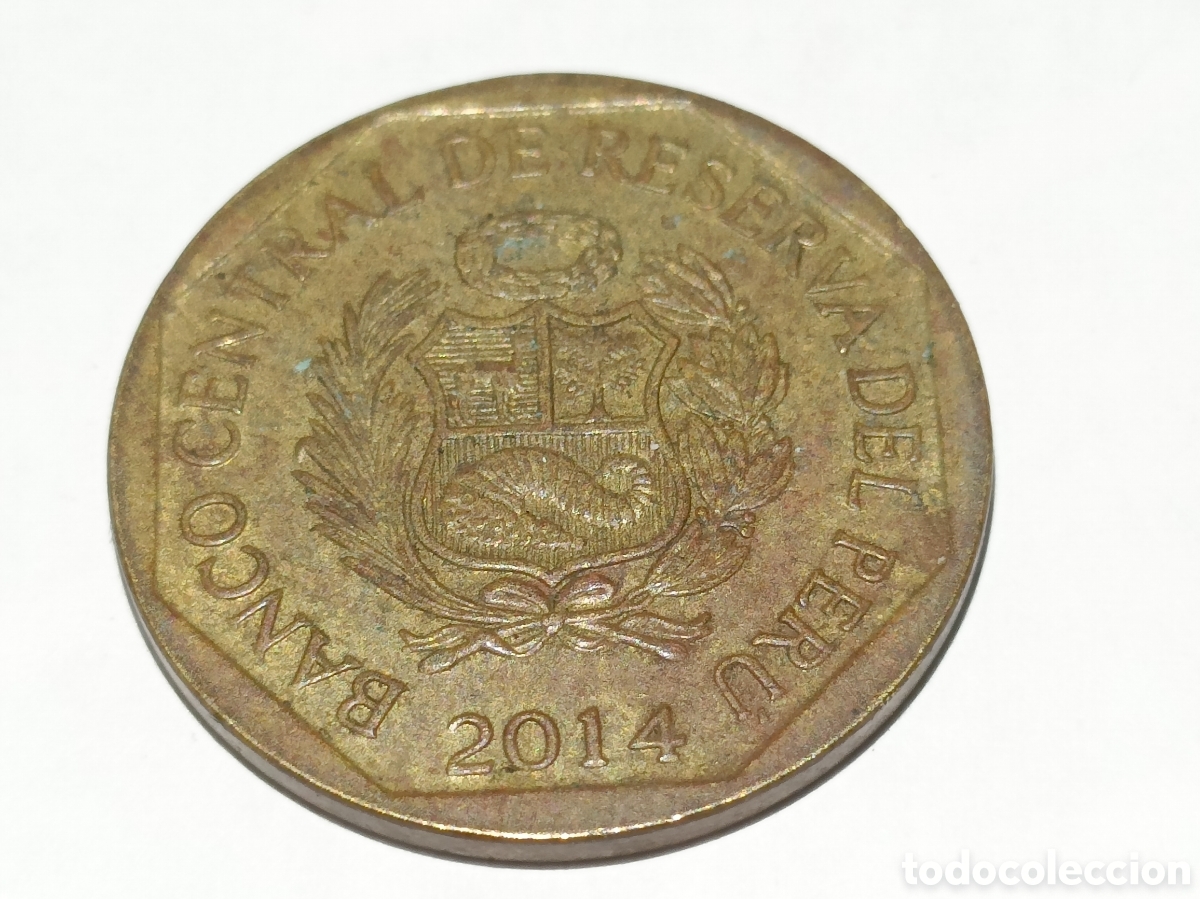 Monedas antiguas de Am&eacute;rica: Moneda 20 c&eacute;ntimos Peru (2014) - Foto 2