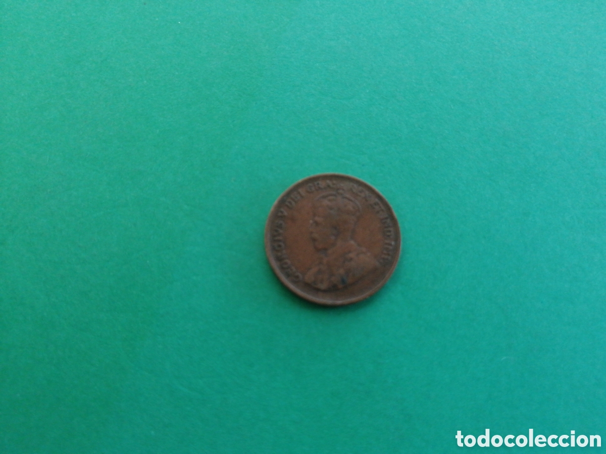 Monedas antiguas de Am&eacute;rica: 1 cent de Canad&aacute; 1932 - Foto 2