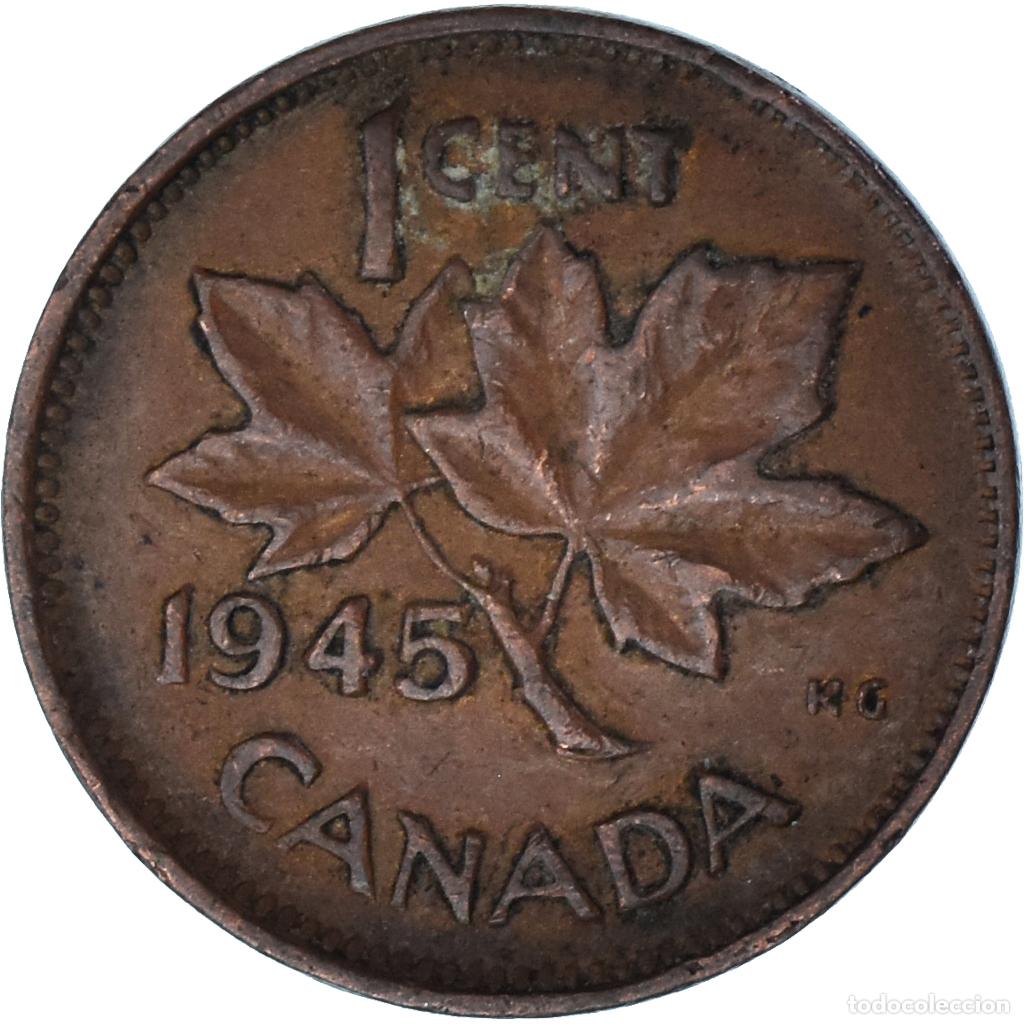 Monedas antiguas de Am&eacute;rica: [#1353334] Canad&aacute;, Cent, 1945 - Foto 2