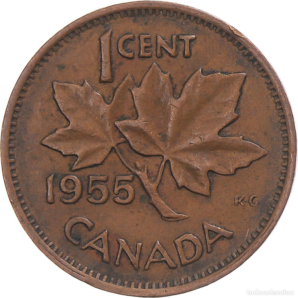 Monedas antiguas de Am&eacute;rica: [#1357662] Moneda, Canad&aacute;, Cent, 1955 - Foto 2