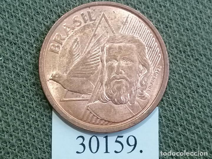 Monedas antiguas de Am&eacute;rica: Brasil 5 c&eacute;ntimos 2018, centavos - Foto 1