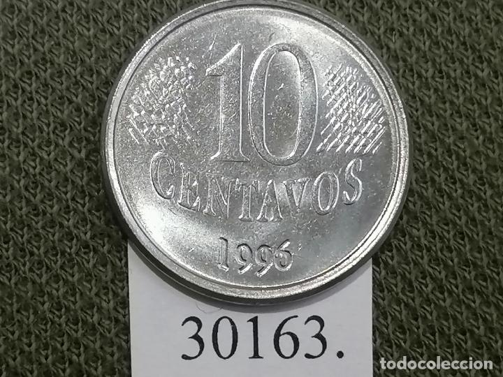 Monedas antiguas de Am&eacute;rica: Brasil 10 centavos 1996, c&eacute;ntimos - Foto 2