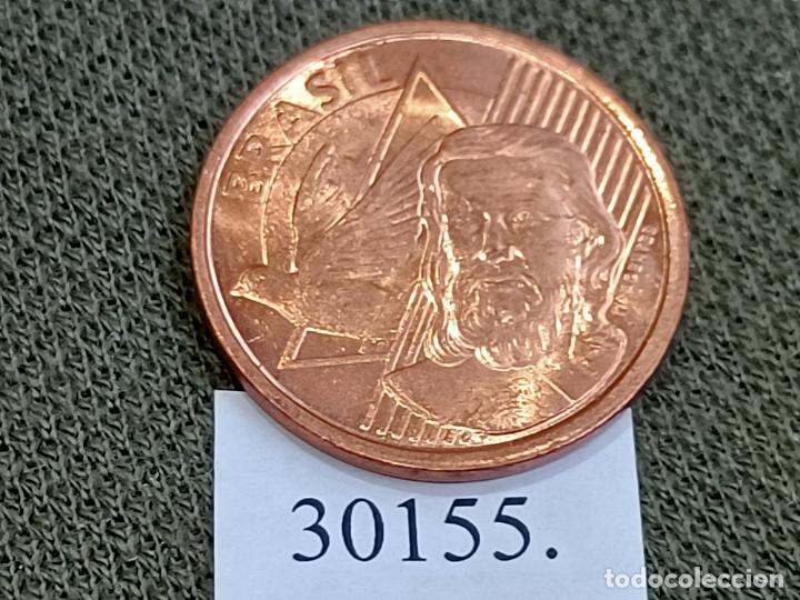 Monedas antiguas de Am&eacute;rica: Brasil 5 c&eacute;ntimos 2018, centavos - Foto 2