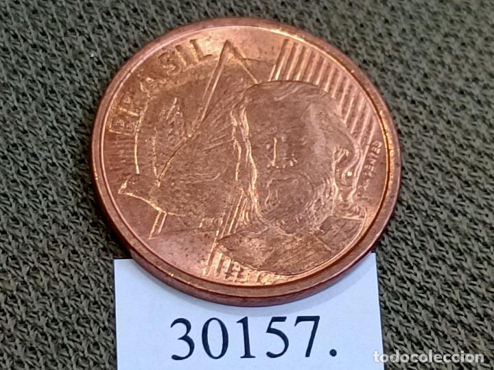 Monedas antiguas de Am&eacute;rica: Brasil 5 c&eacute;ntimos 2017, centavos - Foto 2