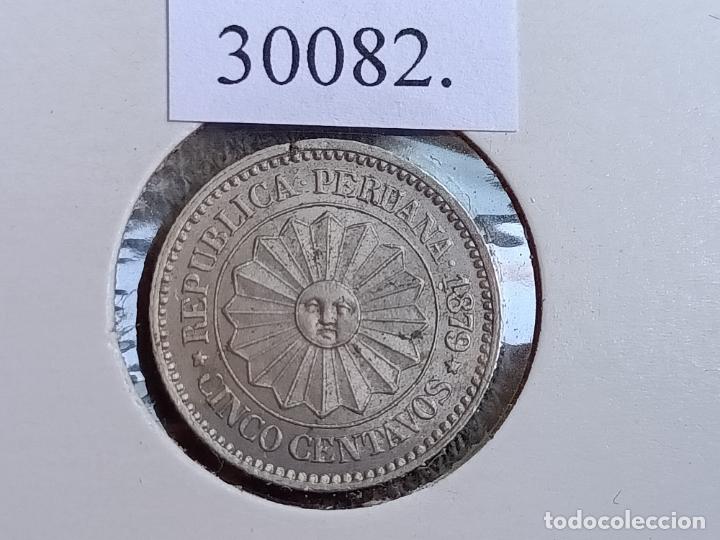 Monedas antiguas de Am&eacute;rica: Peru 5 centavos 1879, c&eacute;ntimos - Foto 1