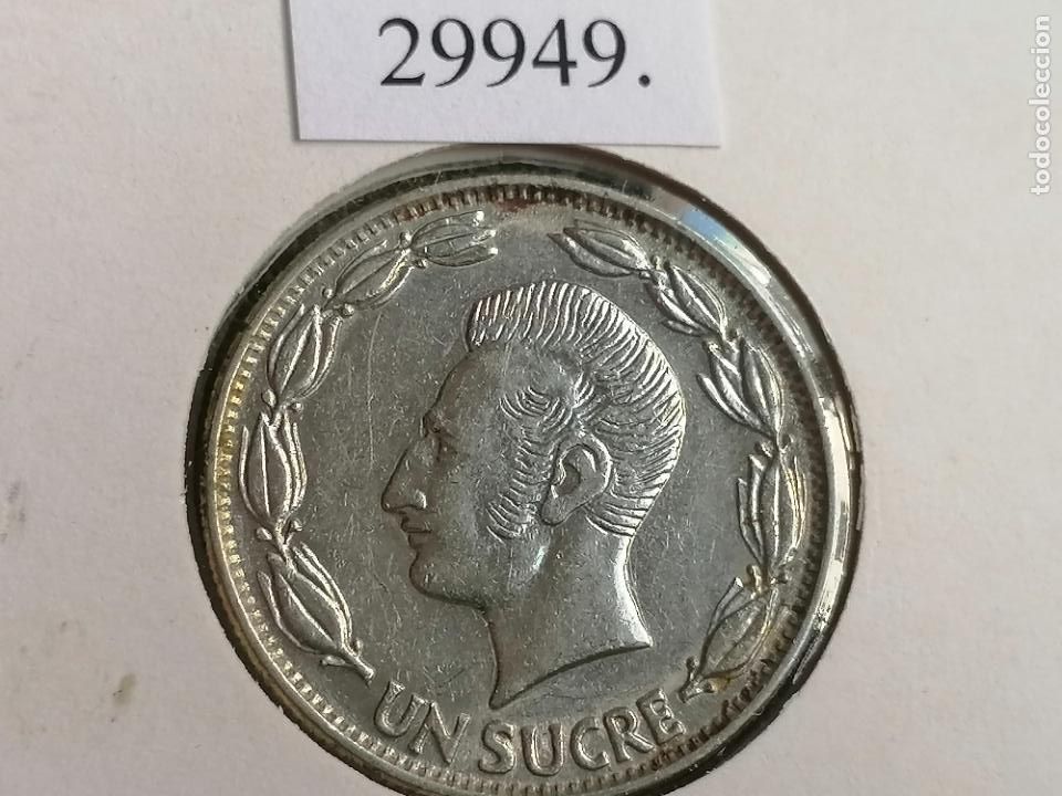 Monedas antiguas de Am&eacute;rica: Ecuador 1 sucre 1981 - Foto 2