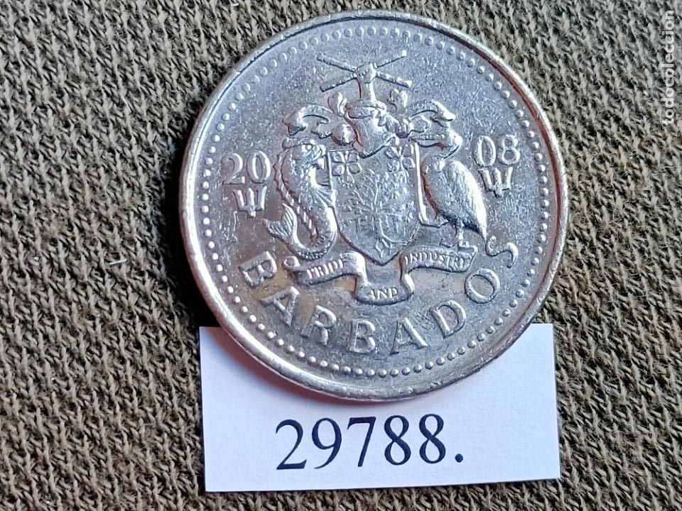 Monedas antiguas de Am&eacute;rica: Barbados 25 centimos 2008 - Foto 1