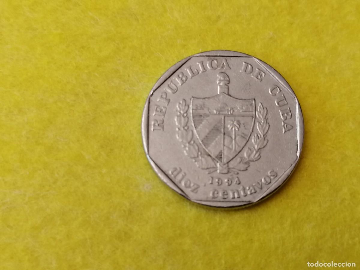 Monedas antiguas de Am&eacute;rica: Moneda ,Cuba, 10 cent ,1994 , MBC, - Foto 2