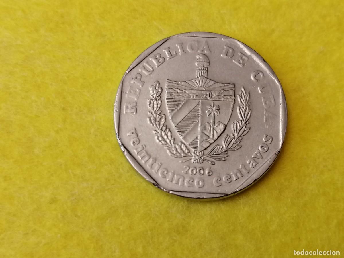 Monedas antiguas de Am&eacute;rica: Moneda ,Cuba, 25 cent ,2006 , MBC+, - Foto 2