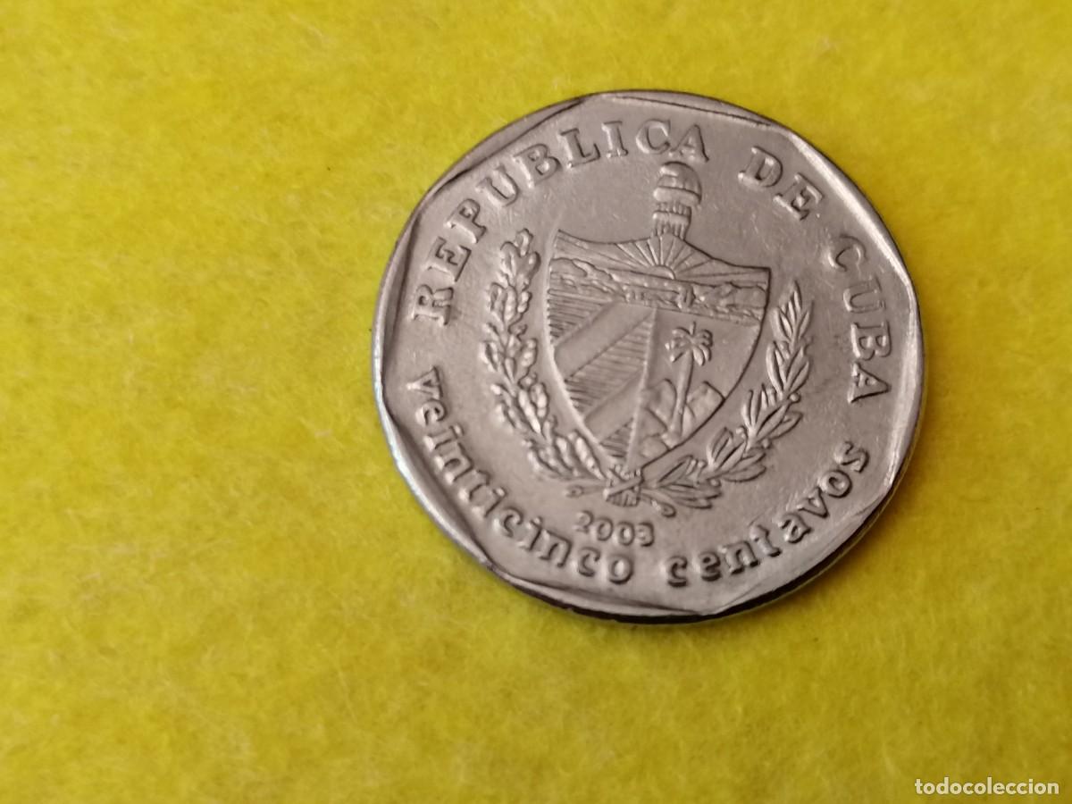 Monedas antiguas de Am&eacute;rica: Moneda ,Cuba, 25 cent ,2003 , MBC+, - Foto 2