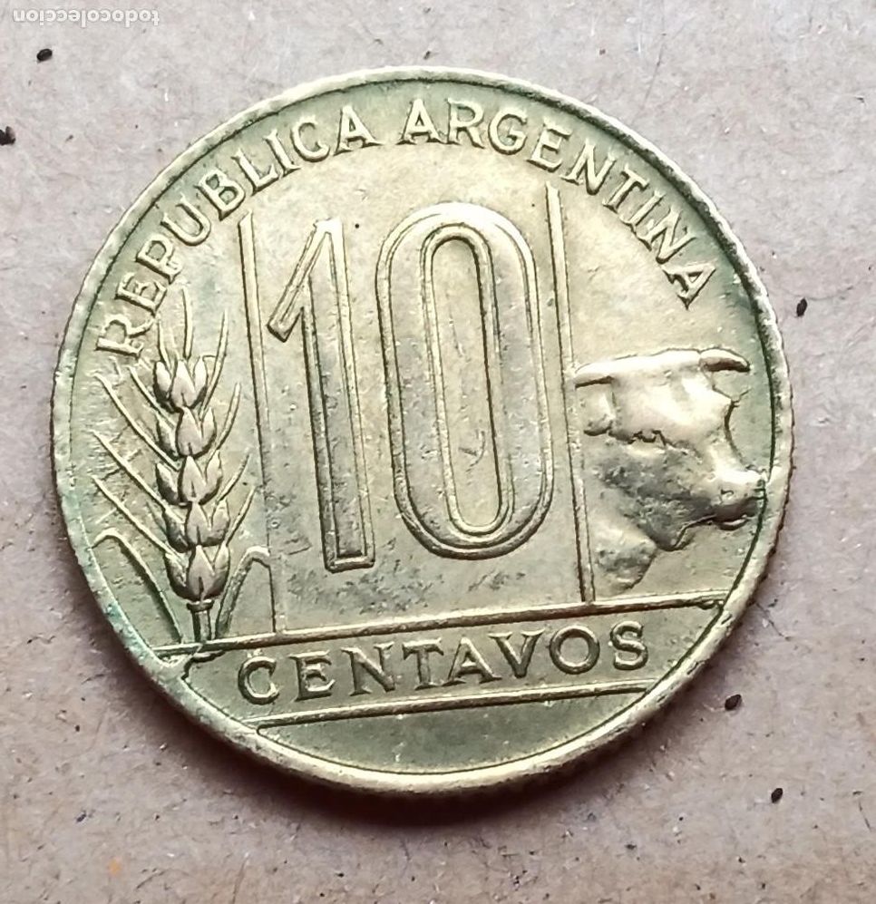 Monedas antiguas de Am&eacute;rica: ARGENTINA - 10 CENTAVOS 1948 EBC- - Foto 2