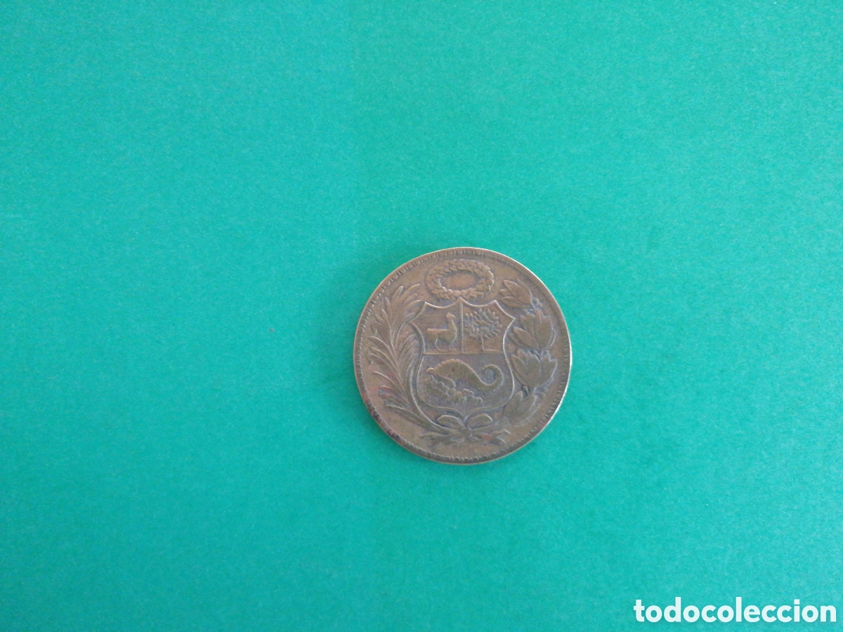 Monedas antiguas de Am&eacute;rica: 1/2 sol de oro de Per&uacute; 1942 - Foto 2