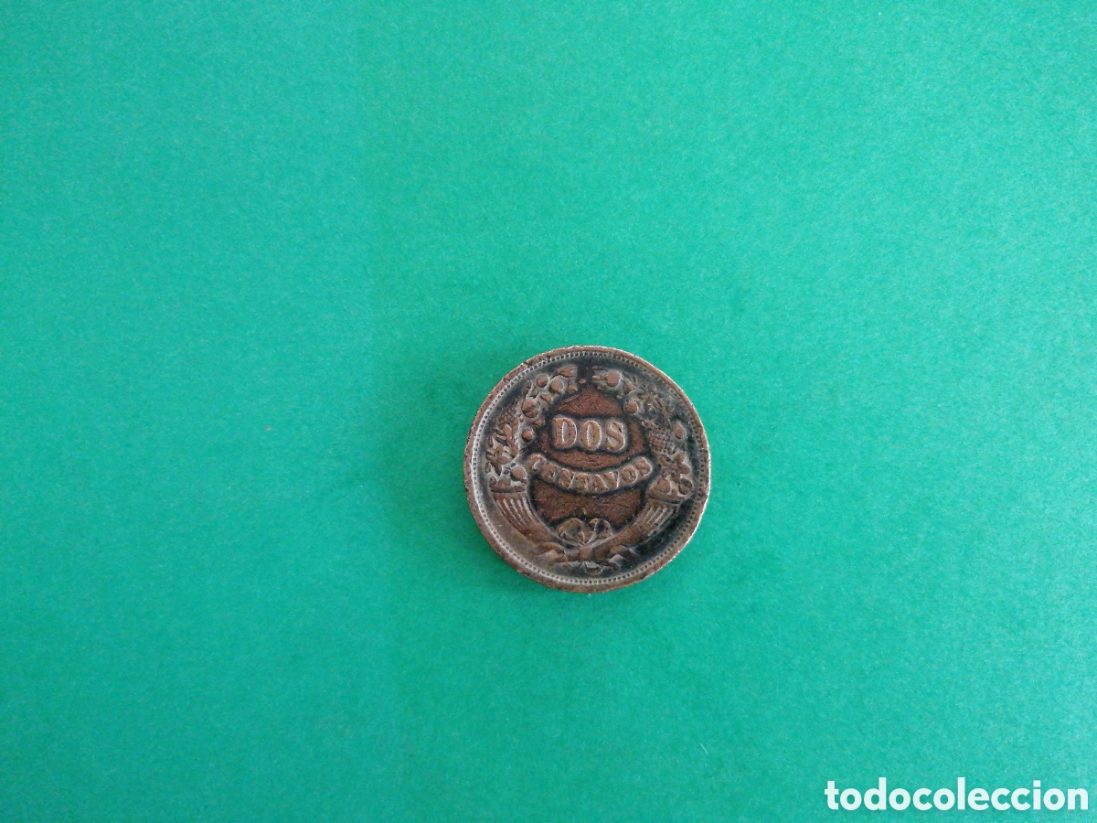 Monedas antiguas de Am&eacute;rica: 2 centavos de Per&uacute; 1934 - Foto 2