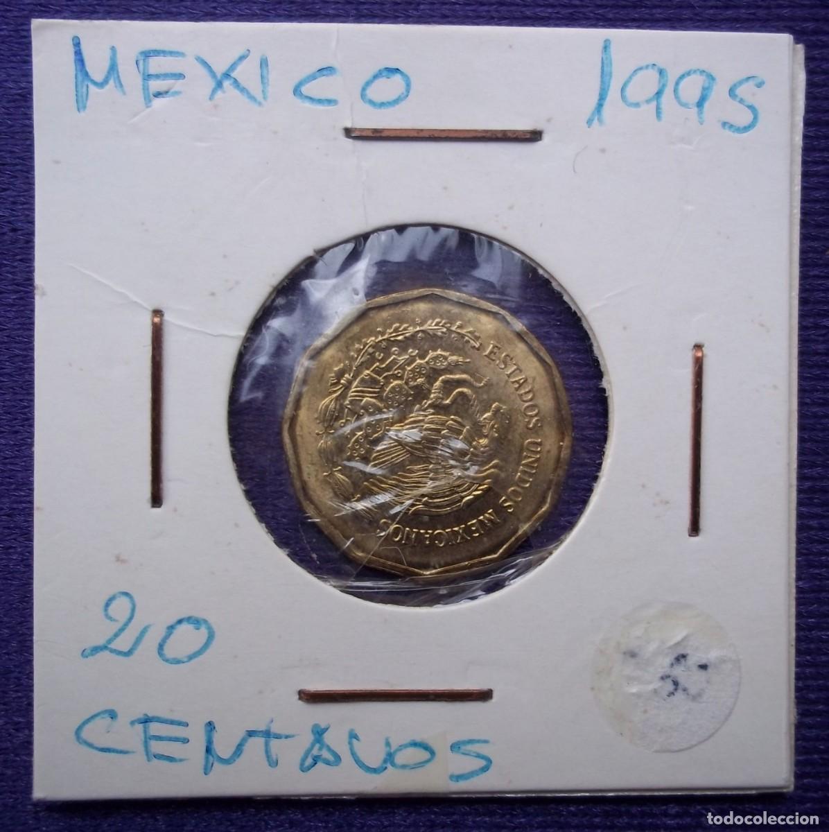 Monete antiche di America: MONEDAS DEL MUNDO MEXICO 1995 20 Centavos