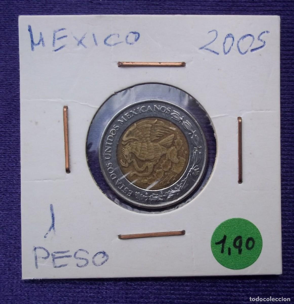 Alte M&uuml;nzen aus Amerika: MONEDAS DEL MUNDO MEXICO 2005 1 Peso
