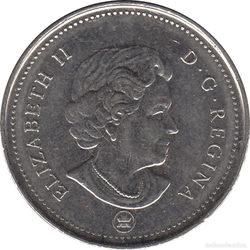 Monedas antiguas de Am&eacute;rica: CANAD&Aacute; 5 Centavos 2007 KM#491 - Foto 2