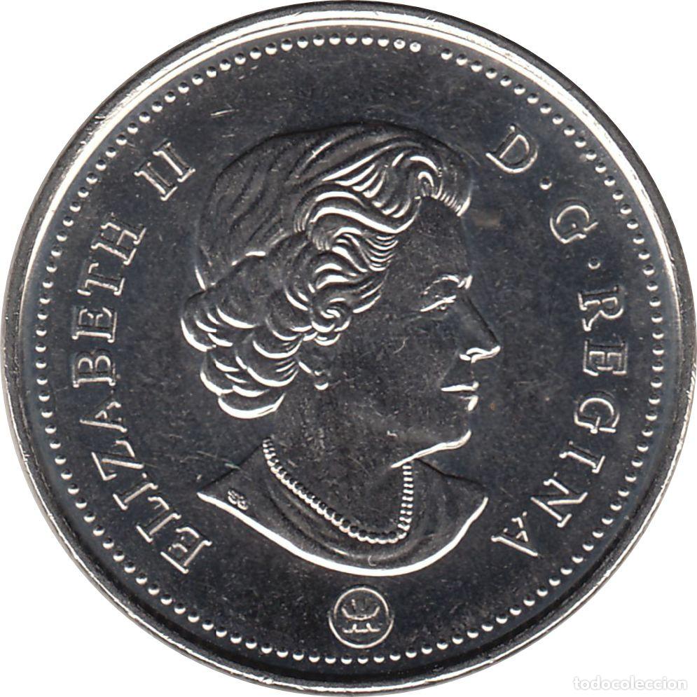 Monedas antiguas de Am&eacute;rica: CANAD&Aacute; 5 Centavos 2016 KM#491 - Foto 2