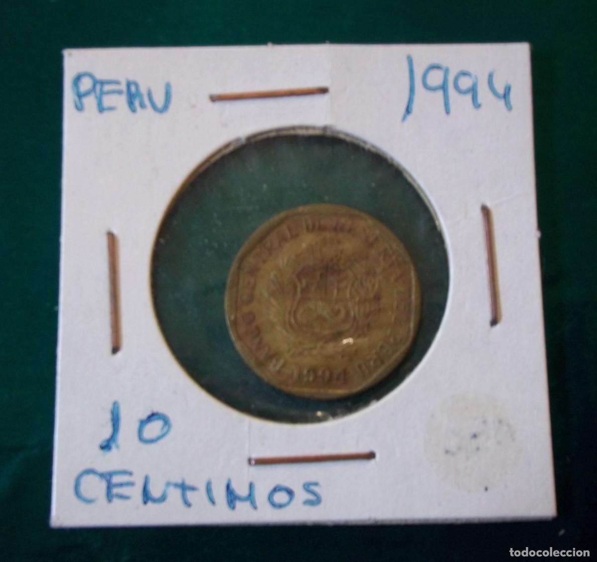 Monete antiche di America: MONEDAS DEL MUNDO Peru 1994 10 Centimos