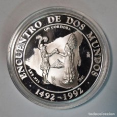 Monedas antiguas de América: NICARAGUA - UN CORDOBA 1991 - PLATA - ENCUENTRO DE DOS MUNDOS - SERIE IBEROAMERICANA - LOT. 4402