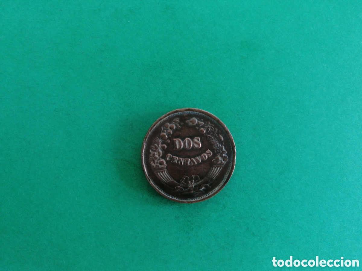 Monedas antiguas de Am&eacute;rica: 2 centavos de Per&uacute; 1939 - Foto 2
