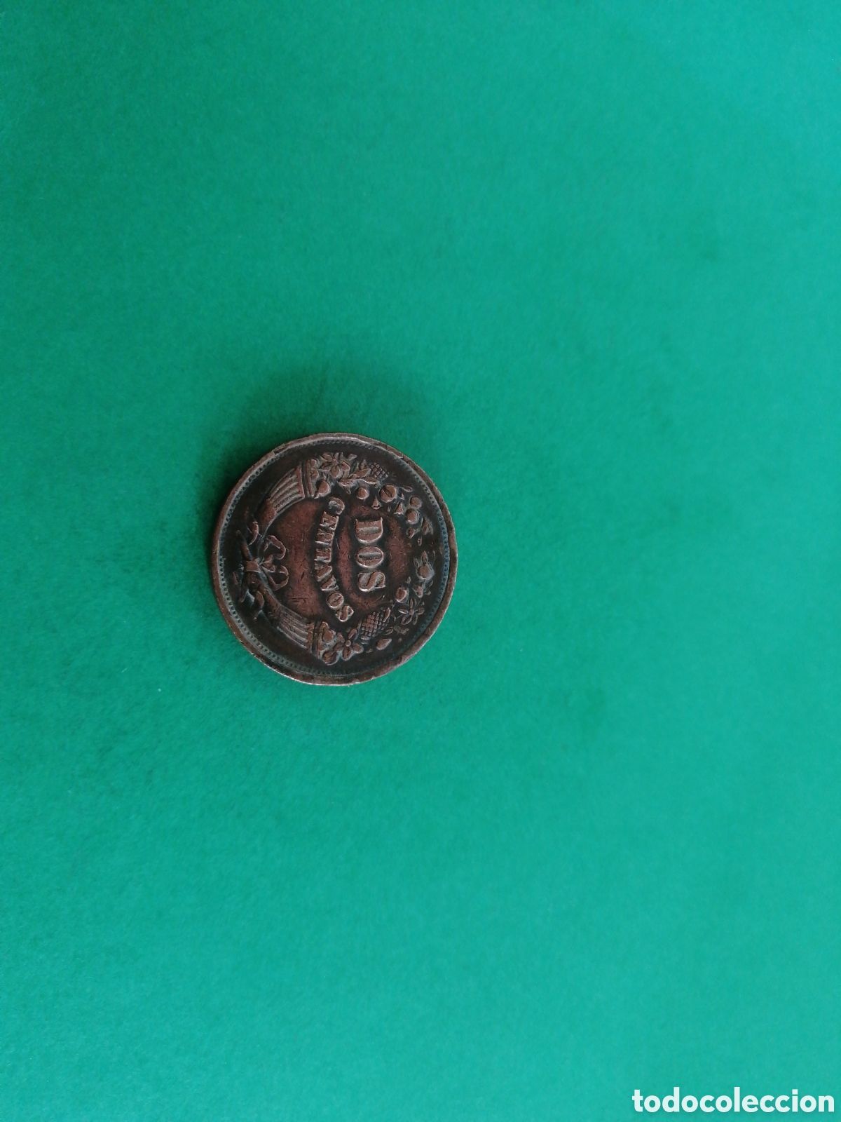 Monedas antiguas de Am&eacute;rica: 2 centavos de Per&uacute; 1939 - Foto 3