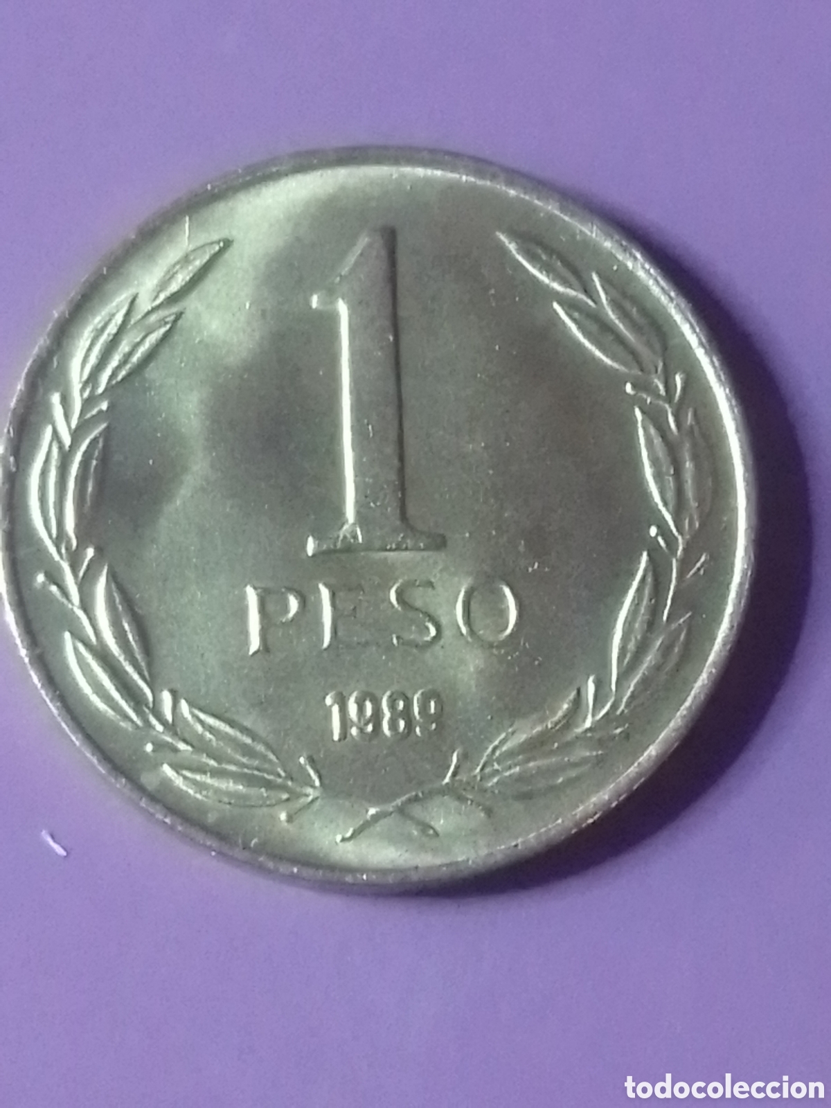 Monedas antiguas de Am&eacute;rica: 1 peso de la republica de Chile - Foto 2