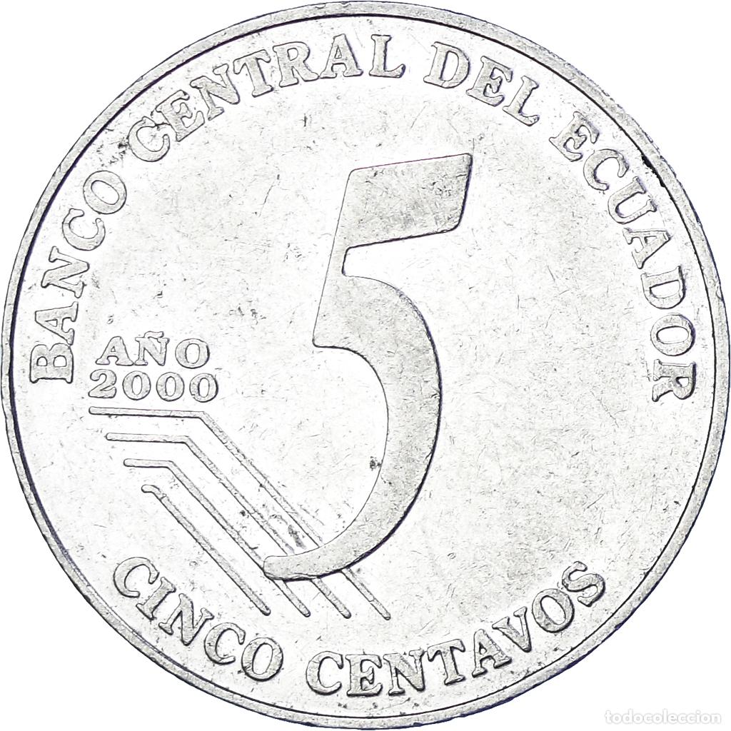Monedas antiguas de Am&eacute;rica: [#1362082] Moneda, Ecuador, 5 Centavos, Cinco, 2000 - Foto 2