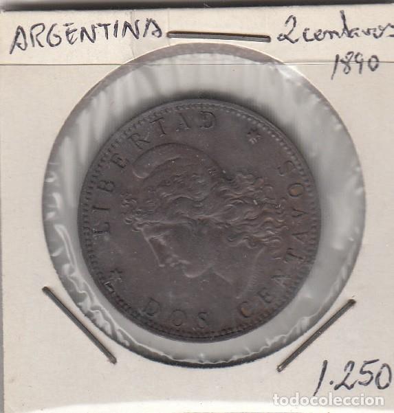 Monedas antiguas de Am&eacute;rica: ARGENTINA - 2 CENTAVOS DE COBRE DE 1890 - Foto 1