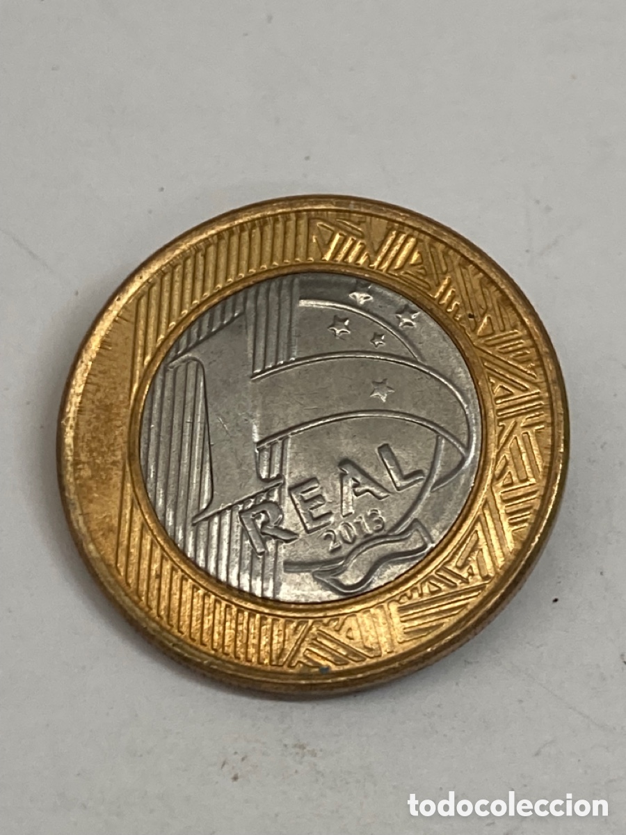 Monedas antiguas de Am&eacute;rica: Moneda 1 Real 2013 Brasil M20 - Foto 2