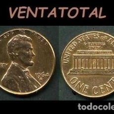 Monedas antiguas de América: ESTADOS UNIDOS 1 CENTIMO DE 1964D ( ABRAHAM LINCOLN - PRESIDENTE DE ESTADOS UNIDOS DE 1861 A 1865 )